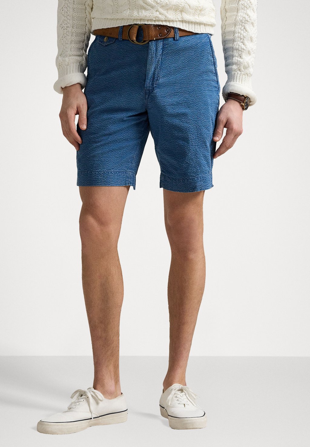 

Шорты STRAIGHT FIT SEERSUCKER SHORT Polo Ralph Lauren, темно-синий