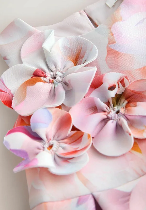 Повседневное платье стандартного кроя Next, Pink Floral — фото 3
