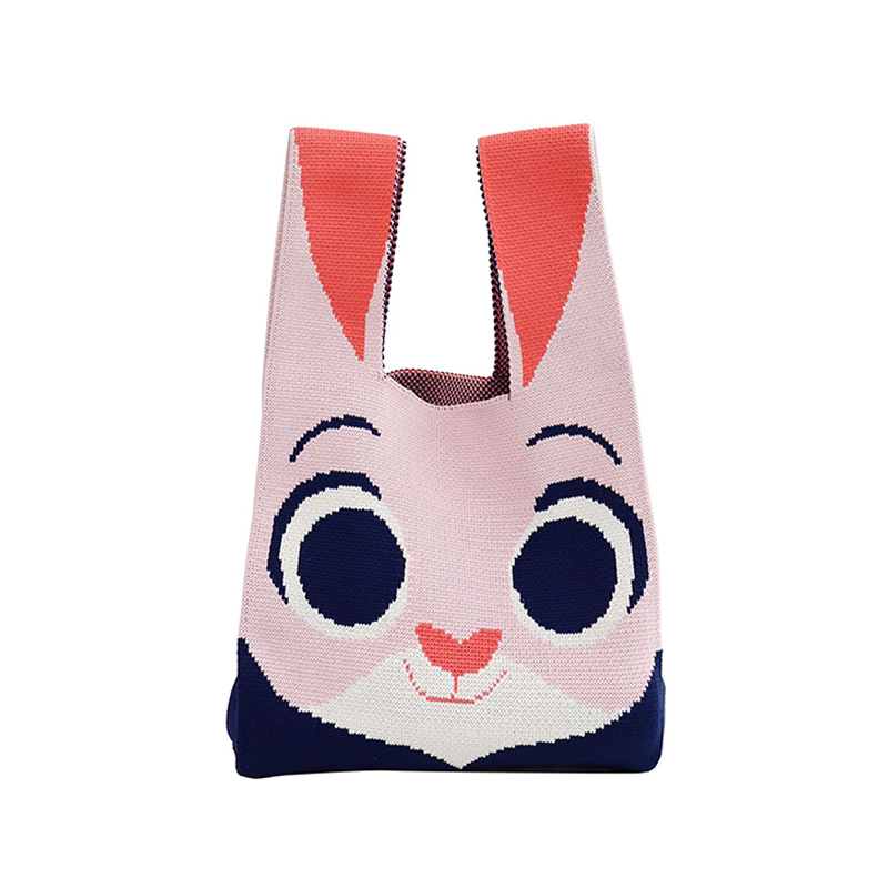 

Disney Полиэстеровая вязаная сумка унисекс зелёная розовая чёрная белая фиолетовая розово-красная, Judy