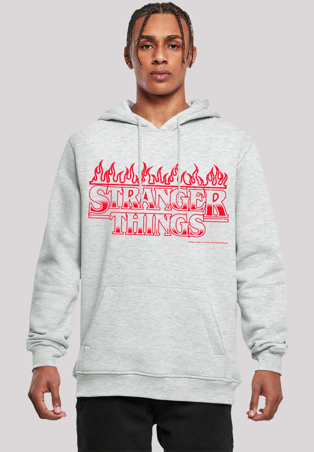 

Толстовка STRANGER THINGS FLAMES NETFLIX TV SERIES - Hoodie F4NT4STIC, серый