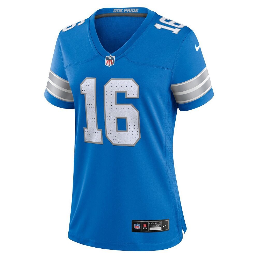 Женская синяя игровая майка Nike Jared Goff Detroit Lions Game, цвет Lns Blue — фото 3