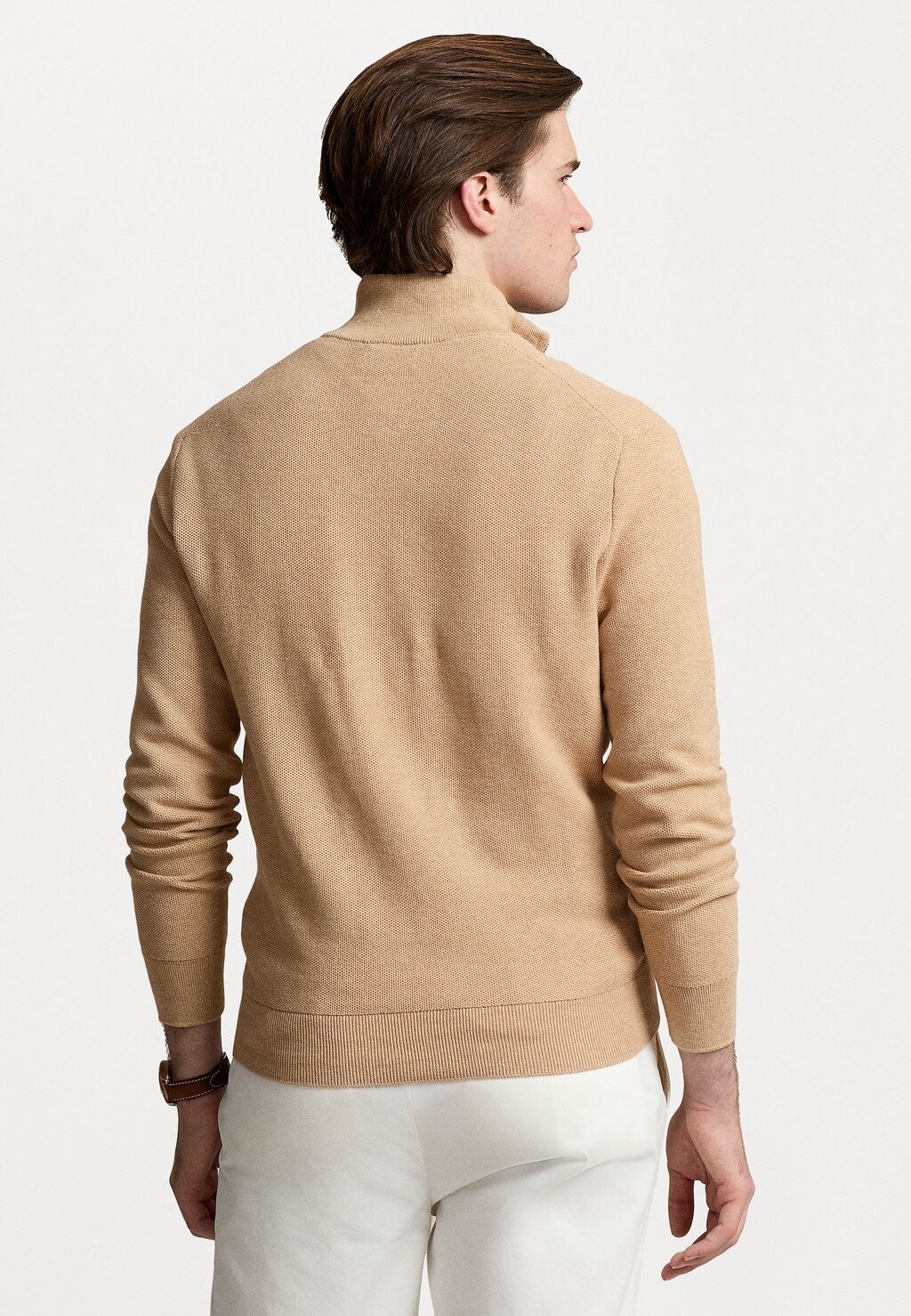 Свитер Long Sleeve Polo Ralph Lauren, цвет camel melange — фото 3