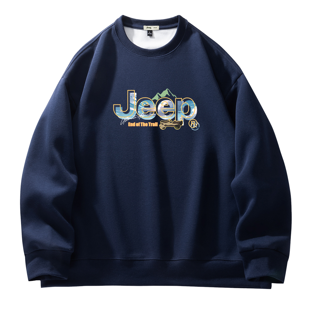

Свитшот Unisex Crew Neck Moderate Regular Jeep, p75gmkj047 синий fleece-lined