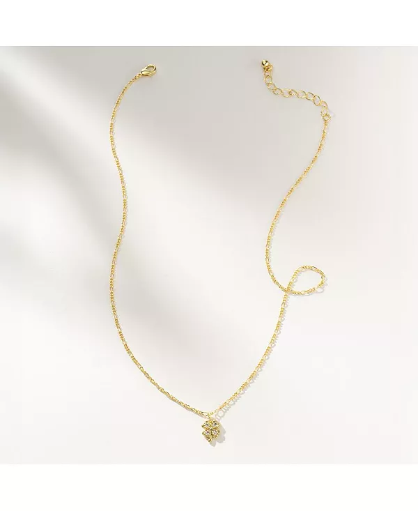 

Ожерелье с четырехлистным клевером, покрытое 14-каратным золотом Uncommon James, gold