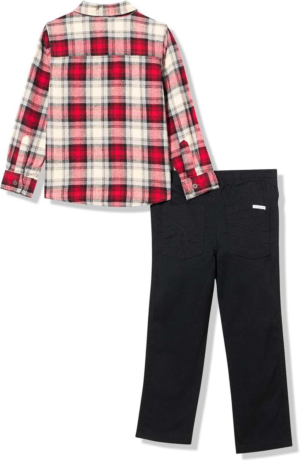 

Комплект из 2-х тканых брюк Calvin Klein для мальчиков, Plaid/Black