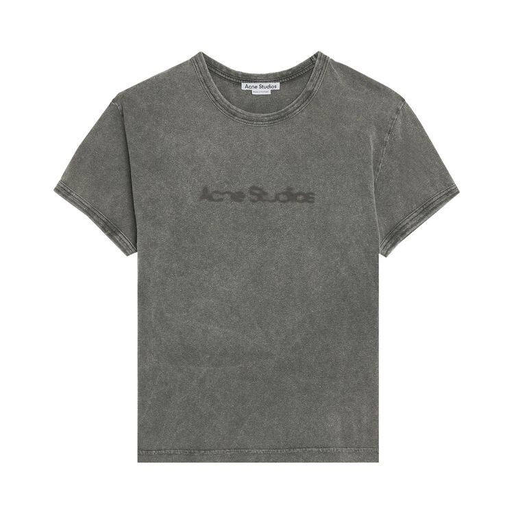 

Футболка Acne Studios Blurred Logo T-Shirt Faded Grey, серый