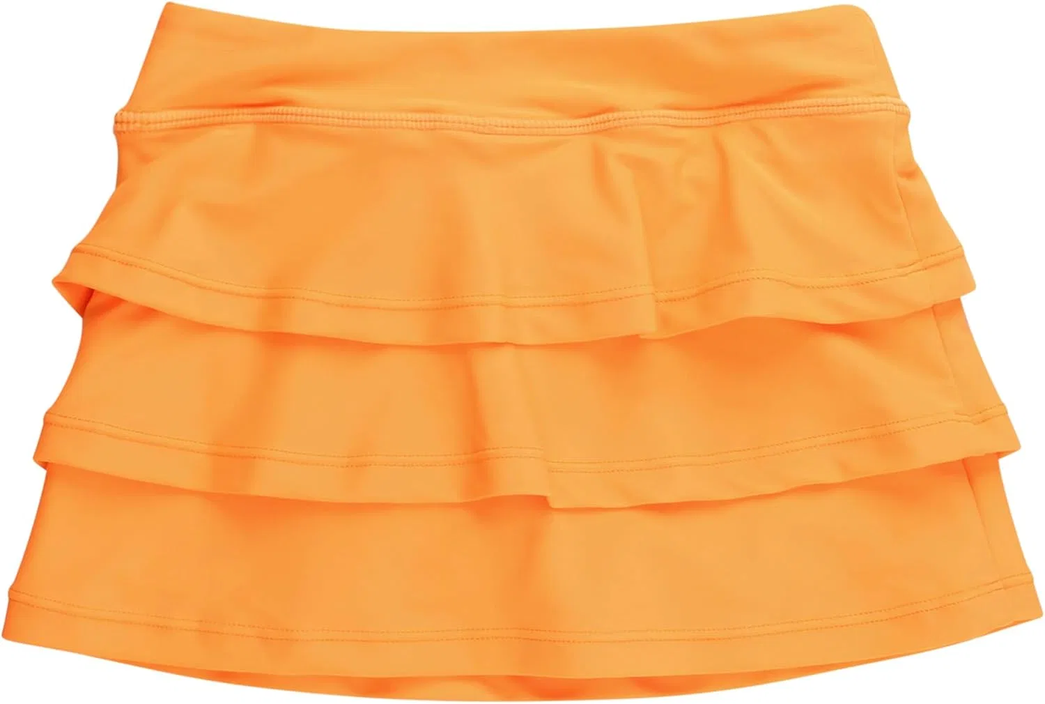 Спортивная юбка-шорты UPF50+, RuffleButts, Neon Orange — фото 2