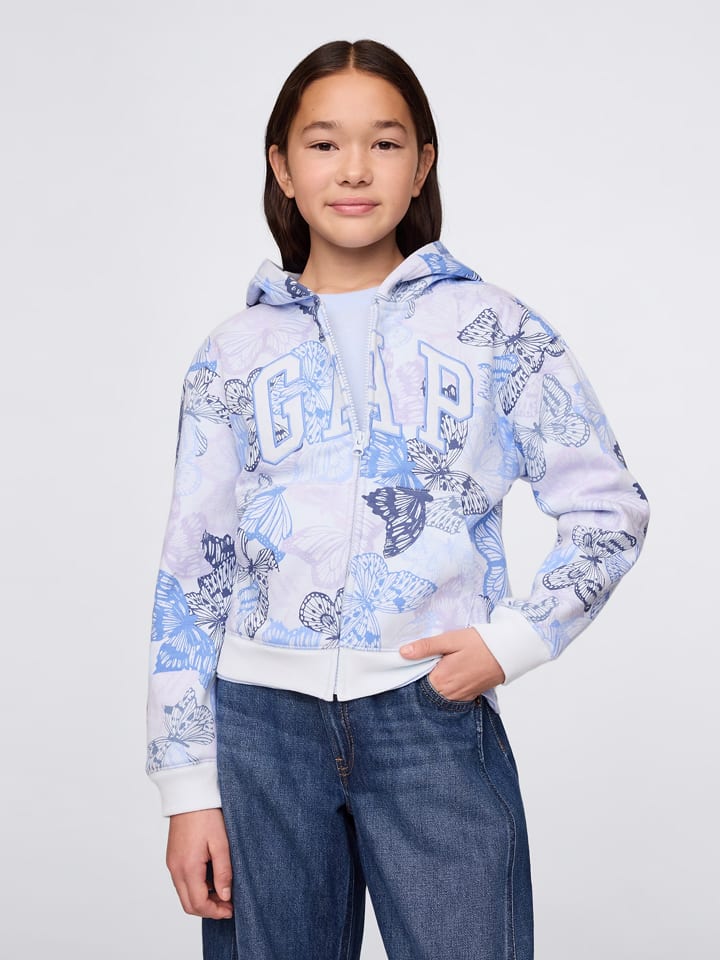 

Спортивная куртка GAP, цвет weiß/hellblau/lila