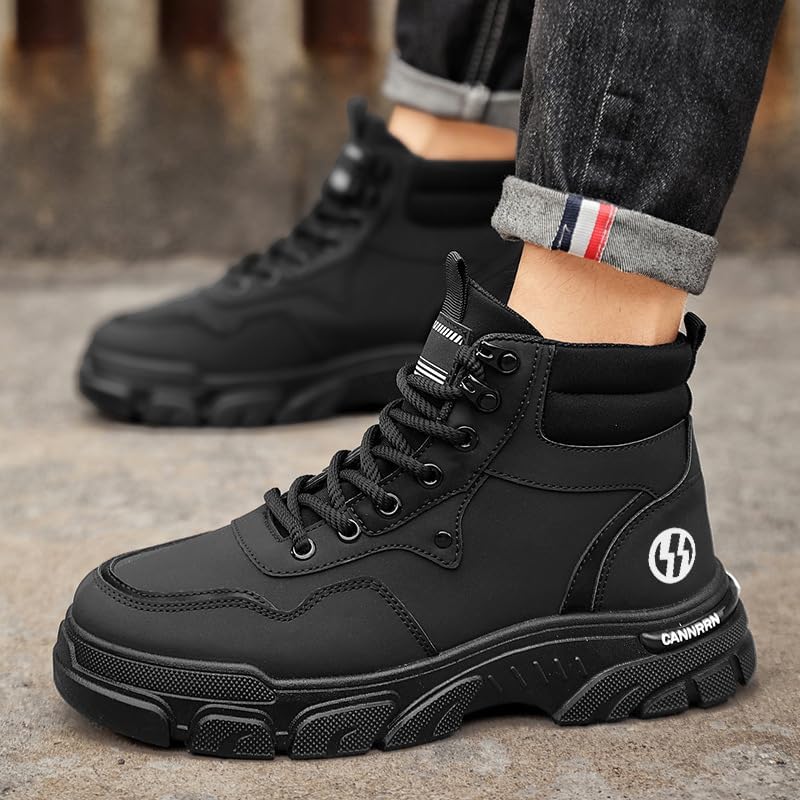 Мужские походные ботинки на шнуровке, Botas Deportivas Para Hombre, высокие ботильоны, модная, стильная, повседневная, удобная обувь для прогулок на открытом воздухе, легкая, дышащая Lokolucx, зеленый — фото 4