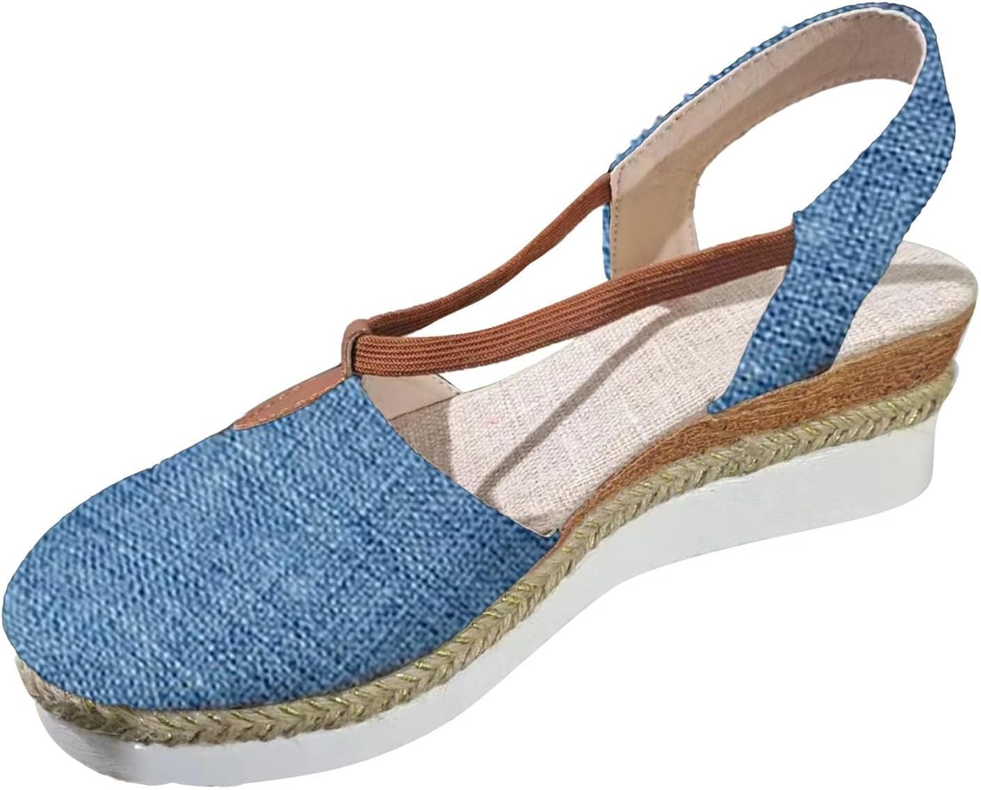 

Эспадрильи на танкетке для женщин Generic, синий