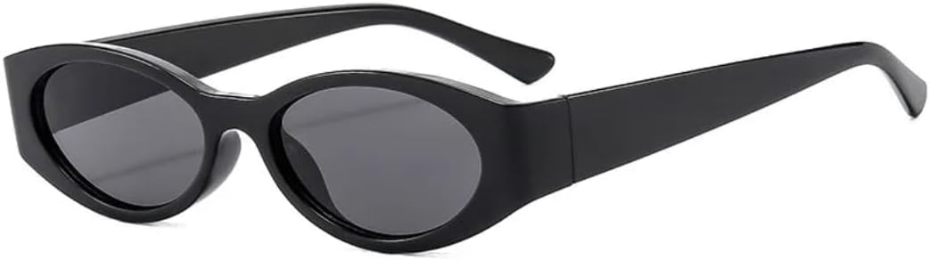 

Винтажные узкие солнцезащитные очки в маленькой оправе овальной формы для активного отдыха, женские, в стиле панк, мужские спортивные, с защитой от УФ-излучения UV400 TVTBBVV, Black Gray