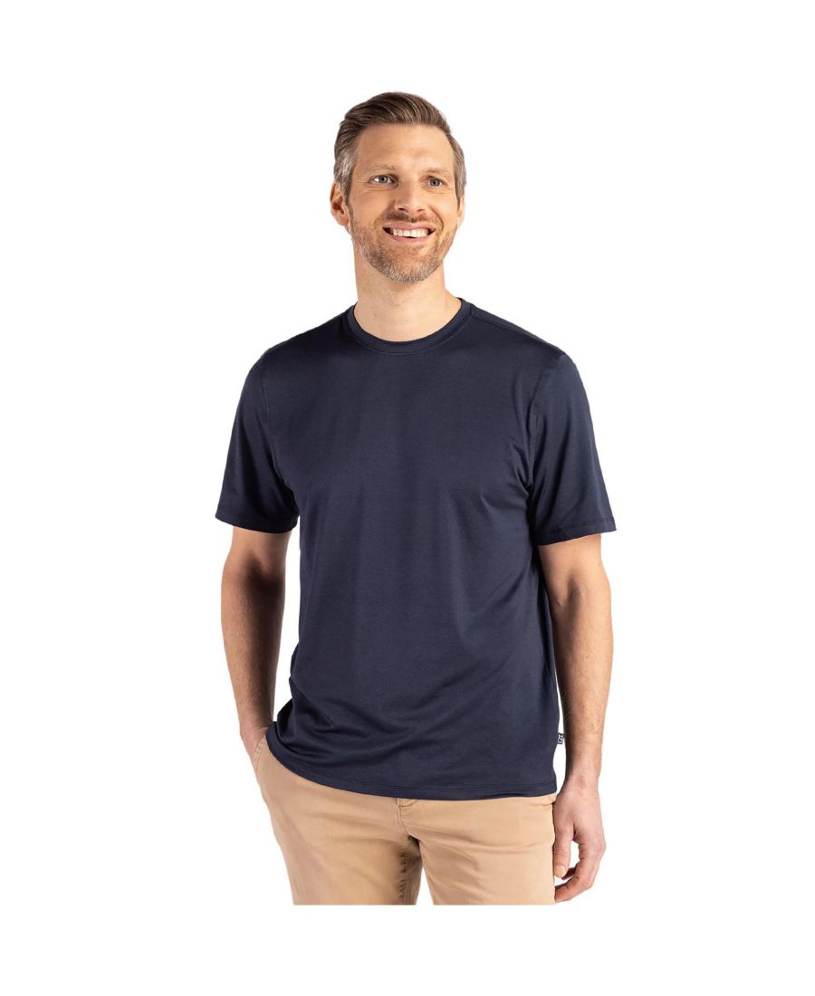 

Мужская футболка с коротким рукавом Coastline Epic Comfort из переработанных материалов Cutter & Buck, Navy blue, Синий, Мужская футболка с коротким рукавом Coastline Epic Comfort из переработанных материалов Cutter & Buck, Navy blue