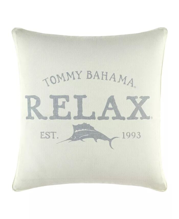 

Декоративная подушка Tommy Bahama Relax размером 18 x 18 дюймов Tommy Bahama Home, слоновая кость/кремовый