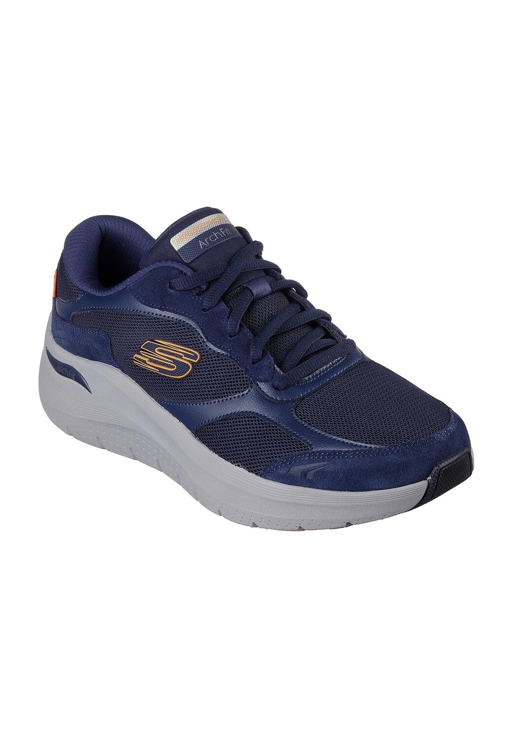 

Кроссовки, кожа, детали логотипа, мужские SKECHERS, цвет Nvor