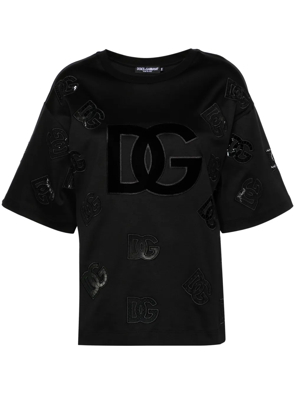 

Футболка с логотипом DG DOLCE & GABBANA, черный