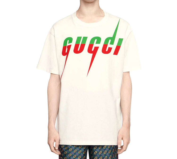 Футболка Gucci Printing Classic Short Sleeve Creamy White, кремовый — фото 3