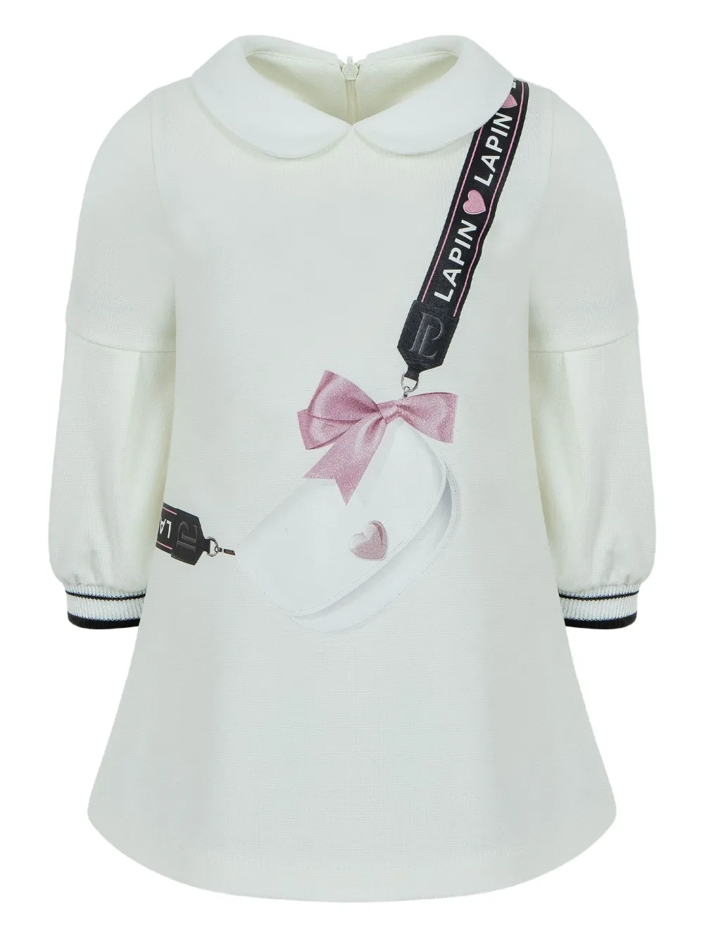 

Платье с принтом Lapin House, белый