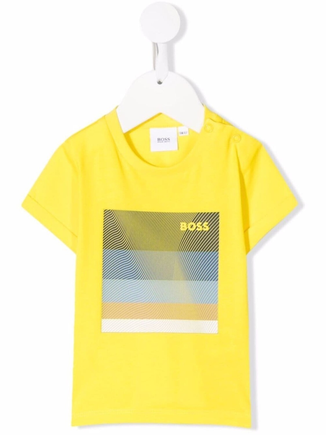 

Футболка с логотипом BOSS Kidswear, желтый
