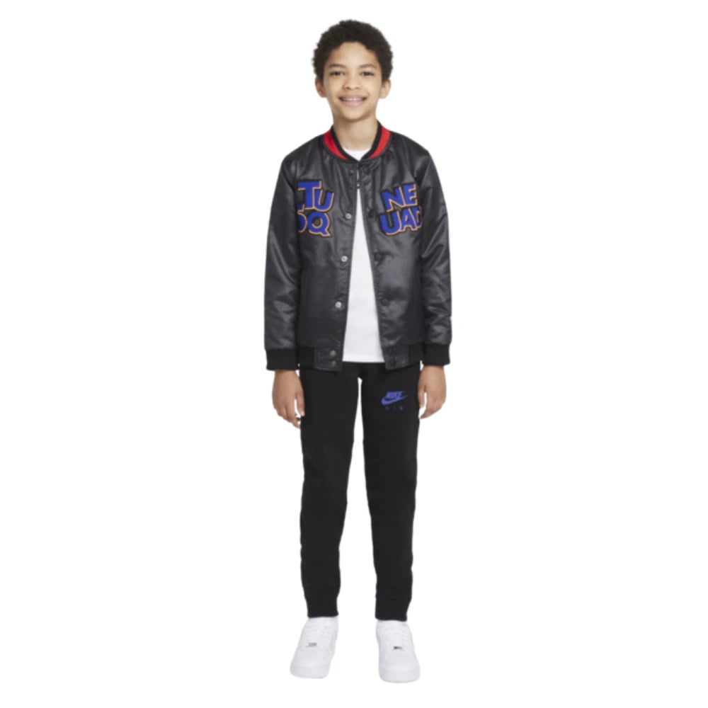Детская куртка Nike Space Jam A New Legacy DM2981-010, черная, на кнопках, цвет RED437 — фото 3