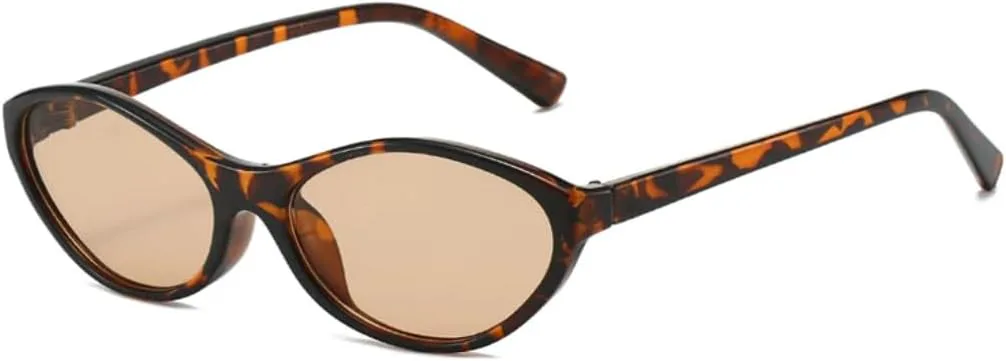 

Ретро солнцезащитные очки «кошачий глаз» с защитой от УФ-излучения UV400 для женщин, модные солнцезащитные очки цвета чайного шампанского VRTRFFTR, Leopard Champagne