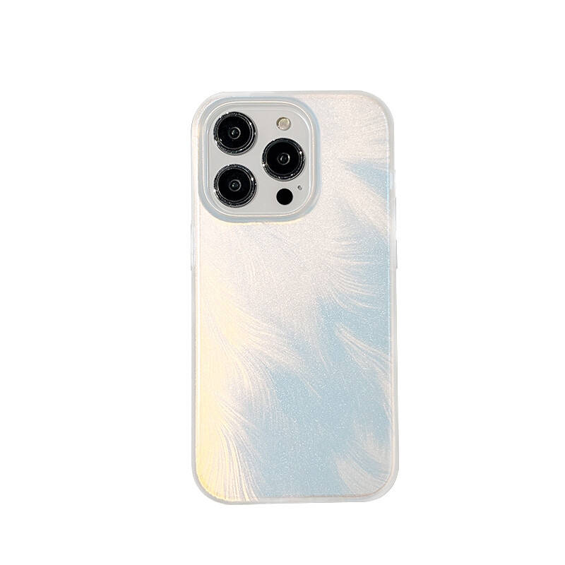 

Чехол для телефона Gonko GAAOGKK Okako Gaaogkk, Laser gradient feathers - white