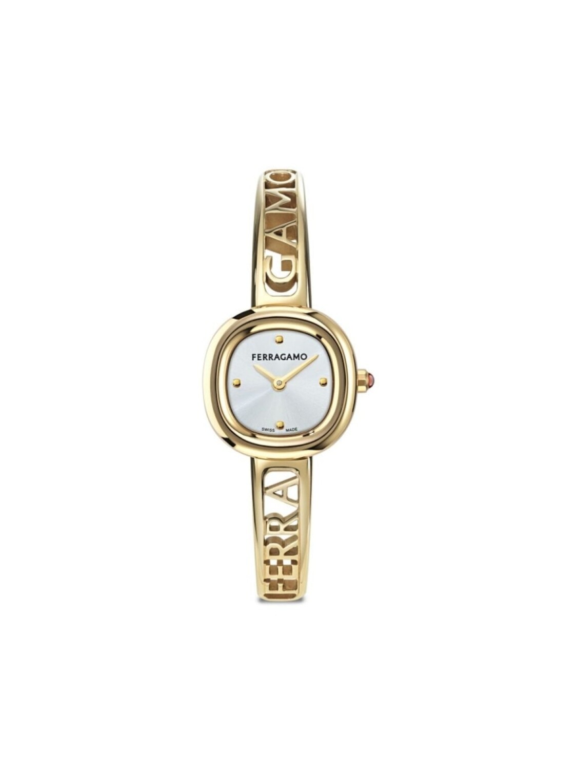

Наручные часы Ronda Quartz 23 мм Ferragamo, серебряный