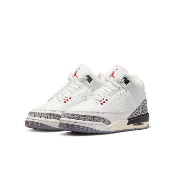 Кроссовки 3 retro 'white cement reimagined' Air Jordan, белый — фото 4