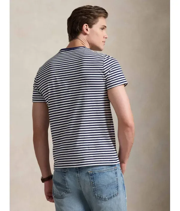 Футболка custom slim fit Polo Ralph Lauren, темно-синий — фото 3
