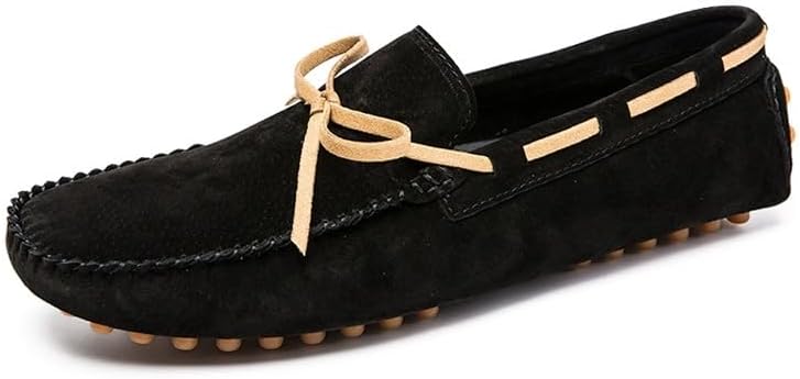 

Мужские мокасины WAOLSU из искусственной замши, удобные слипоны, повседневная обувь, черный