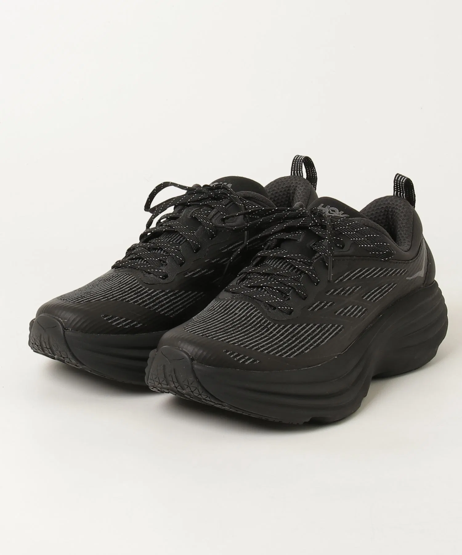 Мужские кроссовки HOKA BONDI 8 TS CAGED чёрные