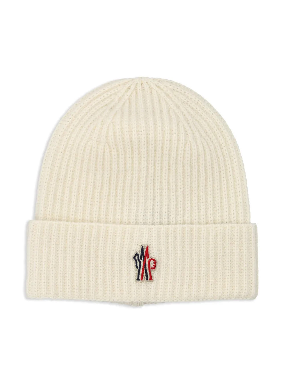 

Шапка бини с нашивкой-логотипом MONCLER GRENOBLE KIDS, белый