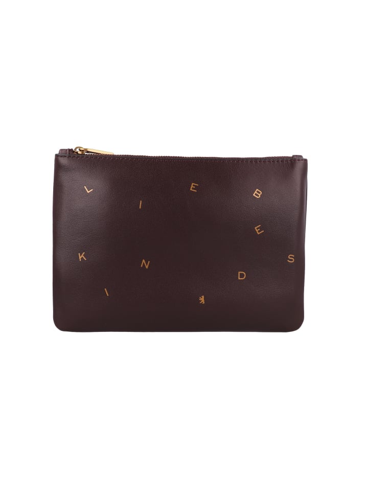 

LIEBESKIND BERLIN Косметичка Dancing Letters, кожа, 21 см, бордового цвета