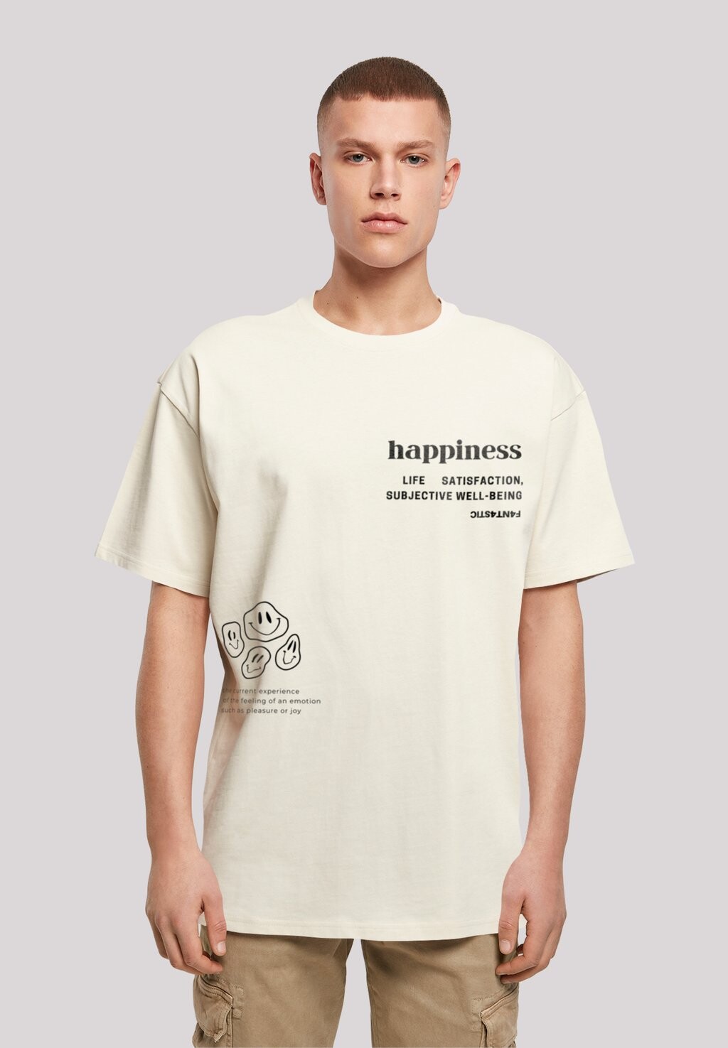 

Футболка с принтом HAPPINESS F4NT4STIC, песочный