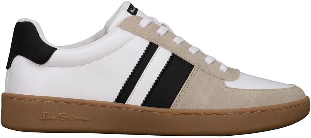 Мужские кроссовки Ben Sherman Hyde Classic, белый/черный/карамельный — фото 2