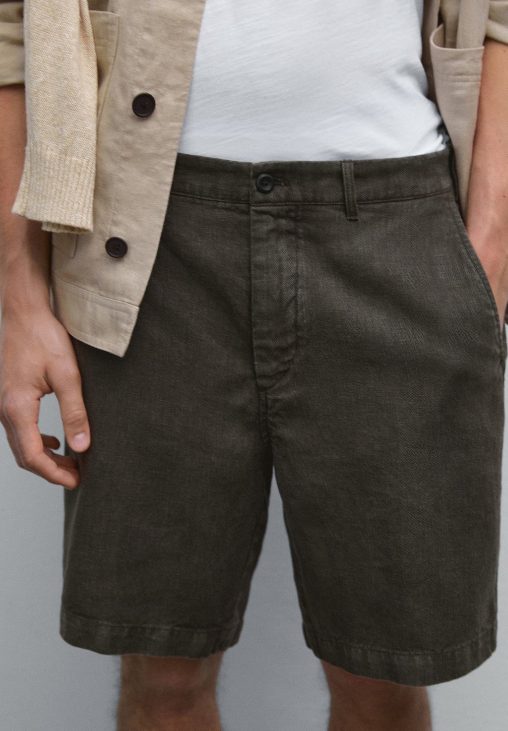 

Шорты Massimo Dutti, хаки