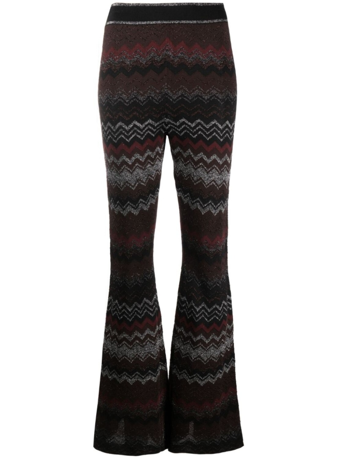 

Missoni расклешенные брюки с узором зигзаг, черный