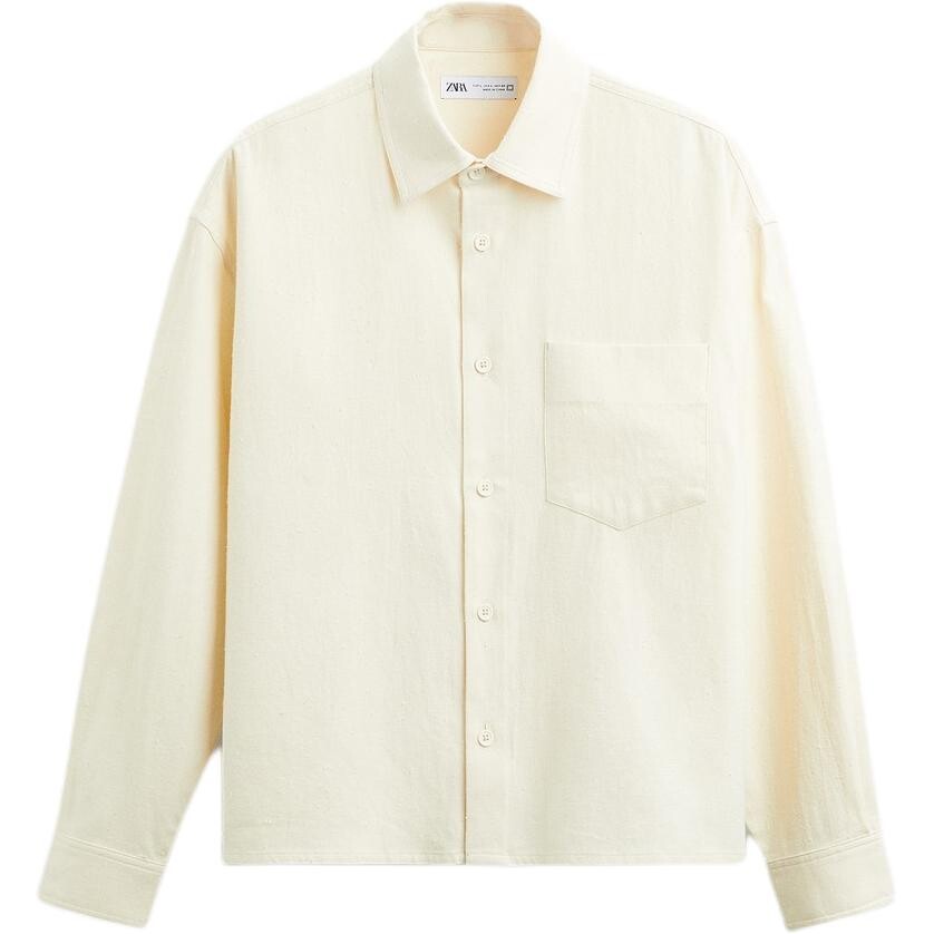 

Рубашка мужская белая Zara, белый