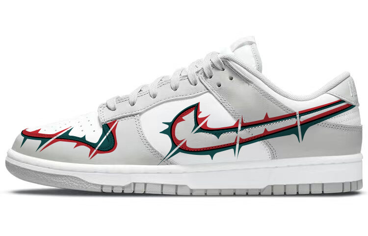 

Кроссовки Nike Dunk Skateboarding Shoes Men Low-top Grey/white, серый