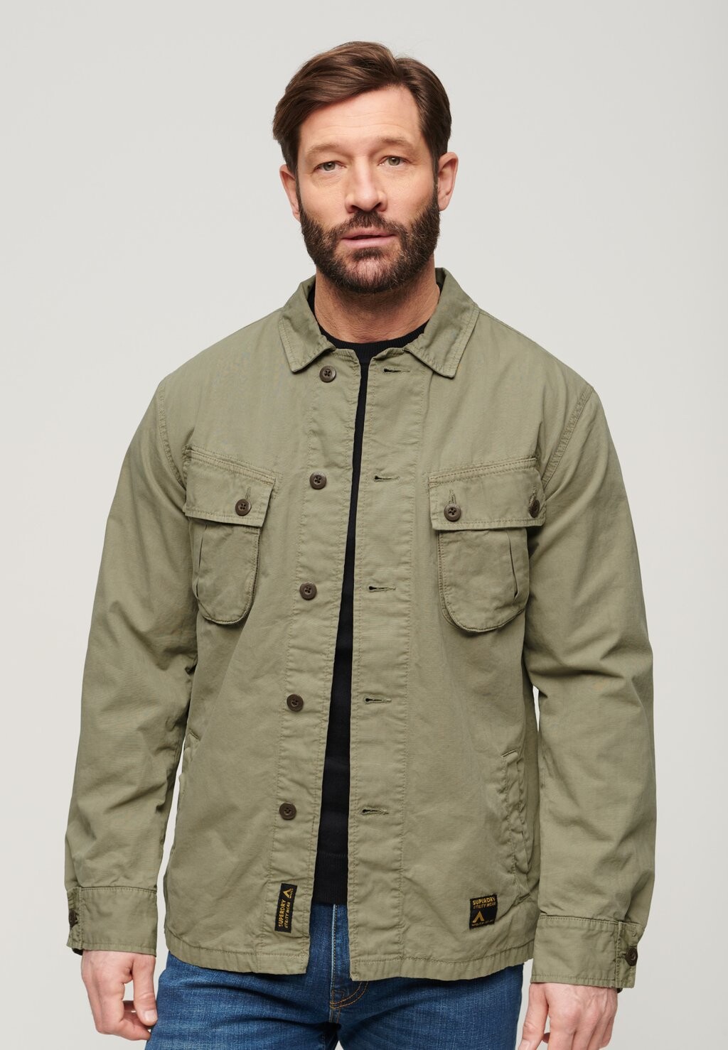 

Легкая куртка Superdry, цвет light khaki green