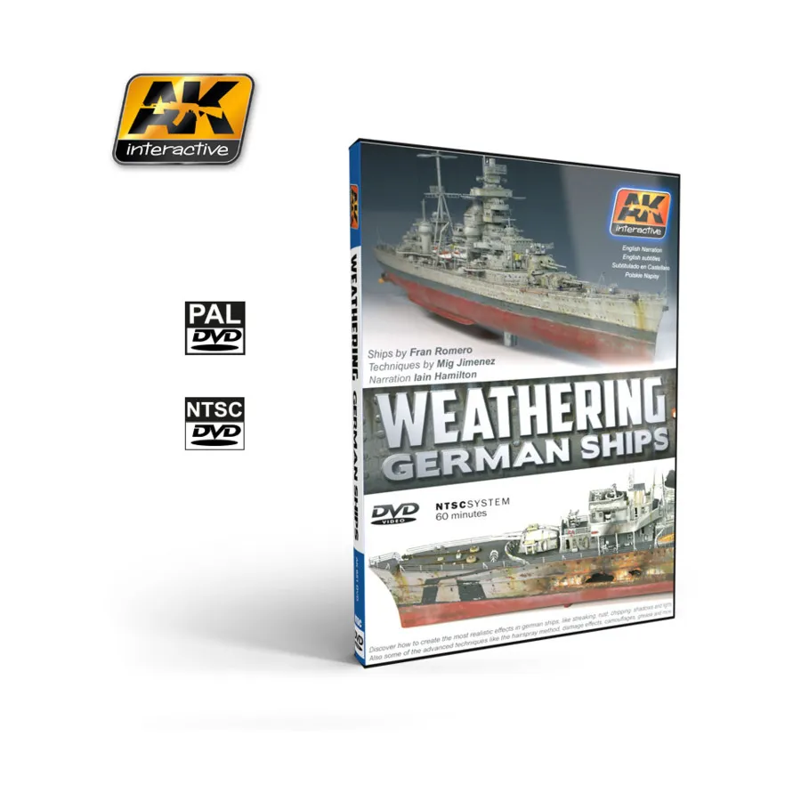 

Выветривание немецких кораблей, Modelling & Painting DVDs (AK-Interactive)