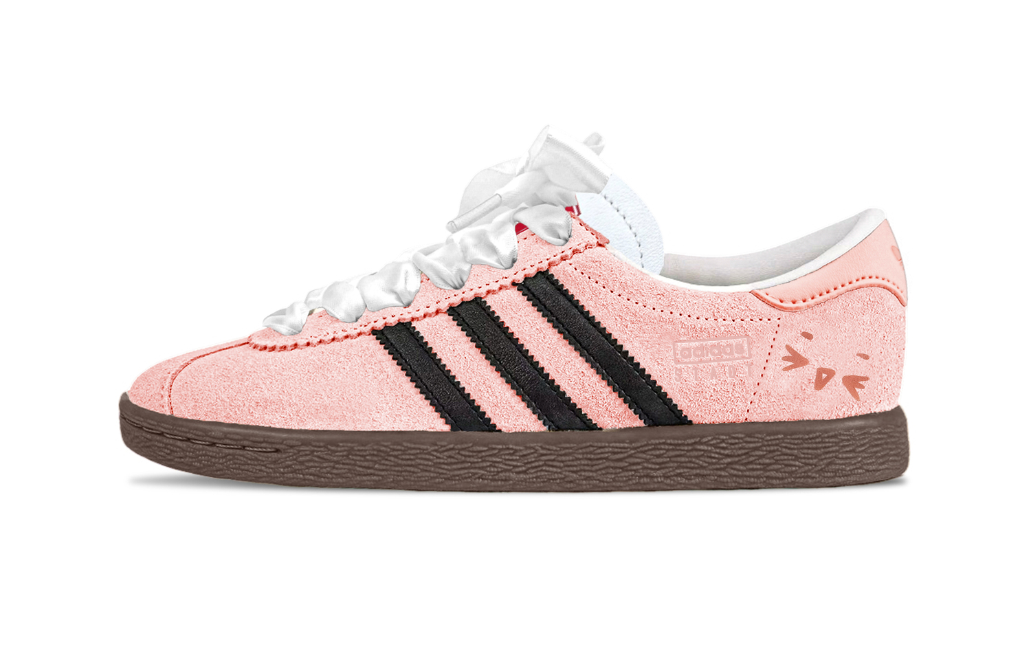 

Adidas Originals Штадт Тактильные Немецкие армейские кроссовки устойчивые к истиранию унисекс низкие цвет вишневый розовый кремовый абрикосовый пудровый, цвет Cream Apricot Powder