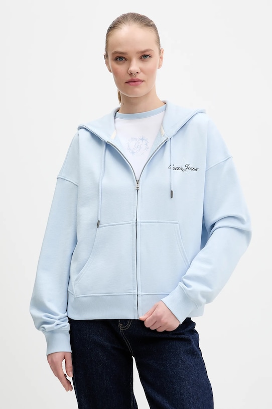 

Хлопковая толстовка Guess Jeans, синий