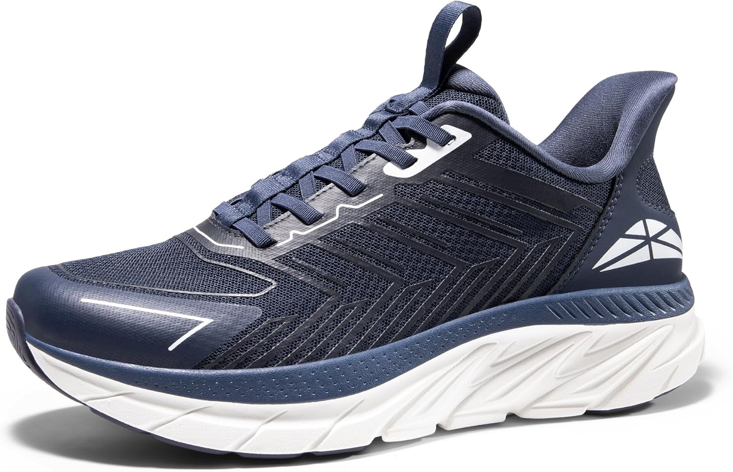 

Мужские кроссовки без шнурков для ходьбы, бега и тренировок, удобные, дышащие, противоскользящие, для фитнеса и кросс-тренинга, модные спортивные кеды Allswifit, синий