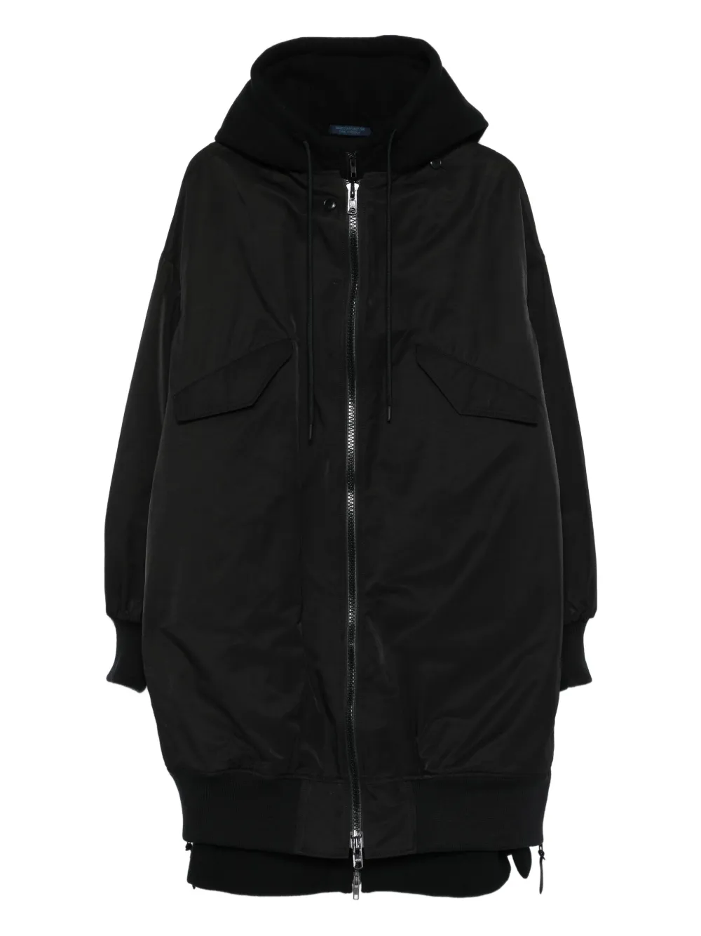 

Парка с капюшоном Yohji Yamamoto, черный