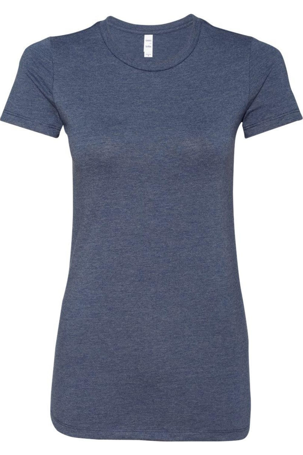 

Женская облегающая футболка BELLA + CANVAS, цвет heather navy
