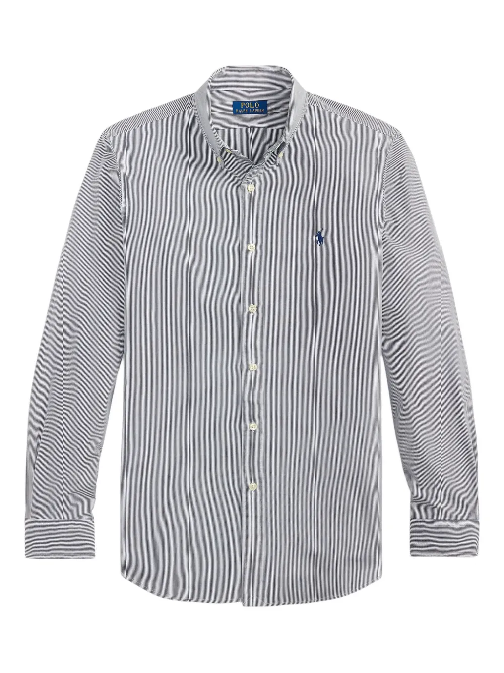 

Полосатая рубашка с длинными рукавами Polo Ralph Lauren, синий