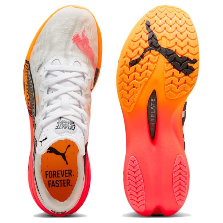 Кроссовки Deviate Nitro Elite для бега мужские с низким верхом белые/черные Puma — фото 4