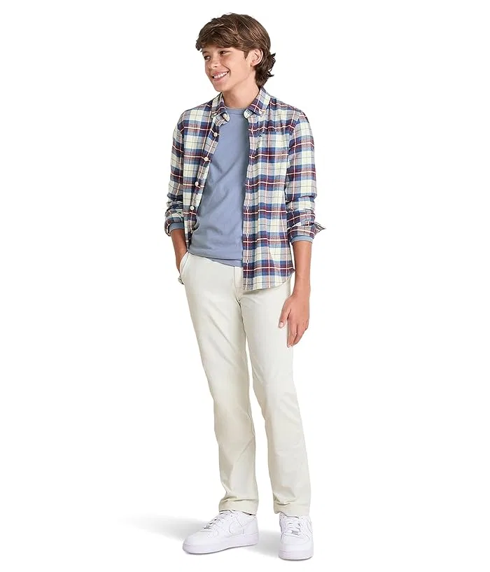 Рубашка фланелевая Muskeget Plaid Flannel Vineyard Vines Kids, Marshmallow — фото 3