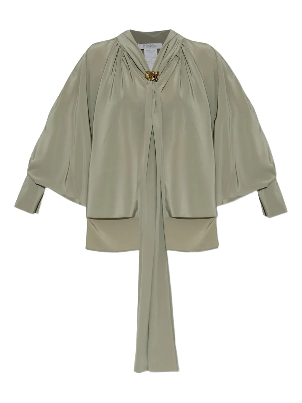 

Блузка с завязками MAX MARA, зеленый