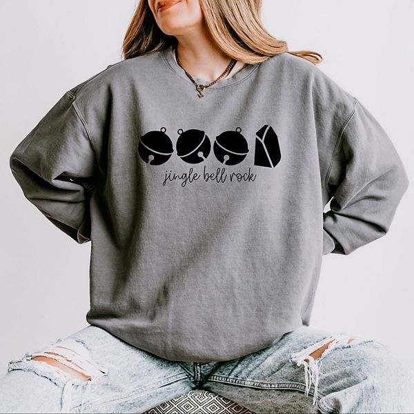 

Джемпер Jingle bell rock icons для женщин, легкий, окрашенный в готовом виде Simply Sage Market, Grey